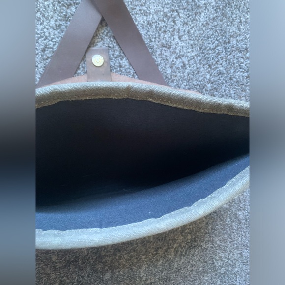 Waterfield Bags SfBags Messenger Bag Waxed Canvas Tin Cloth Leather Rare - Picture 7 of 8